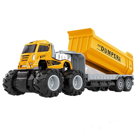 Godderr Toddler Construction Site Vehicle Toys Kids Inertia Engineering Toy Car Excavator Crane Baby Birthday Gift for Boys and Girls Aged 3 4 5 Years Old