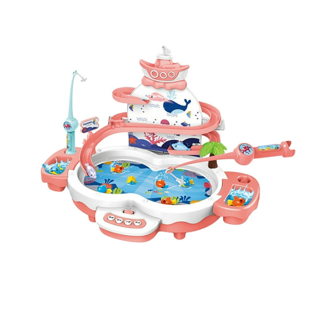Godderr Toddler Fishing Game Toys Board Game Small Fish and Fishing Rod Flexible Fishing Rod Not Easy to Break Suitable for Kids 3 4 5 6 7 Years and Older