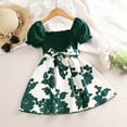 thumbnail image 1 of Godderr Toddler Girls Dress,Kids Princess Dress Summer Short Sleeve Ceremonial Dress Cinch in Waist Dress for 4-7Y, 1 of 6