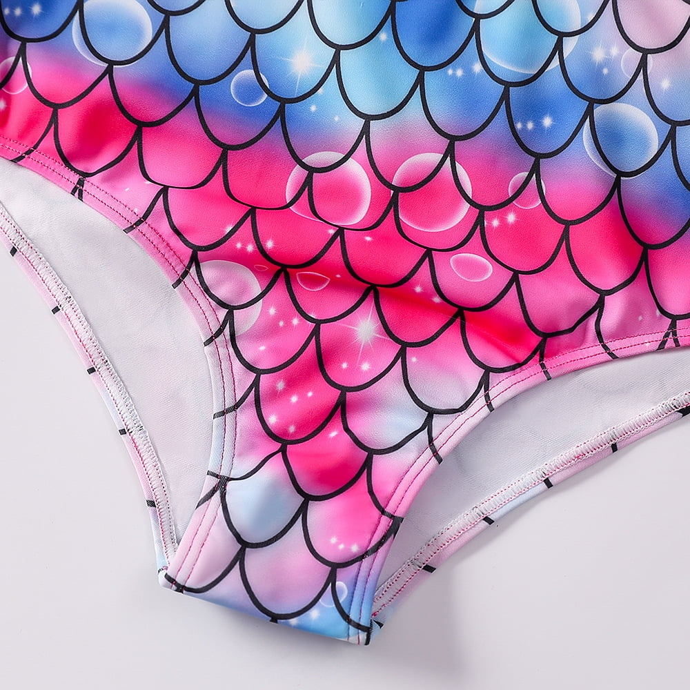 Godderr Toddler Girls One Piece Rashguard Swimsuit Quick Bathing Suits