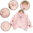 thumbnail image 1 of Godderr Toddler Girls Shirt Cardigan for Baby Newborn Cotton Clothes Long Sleeve Comfortable Button Cardigan 9M-6Y, 1 of 5