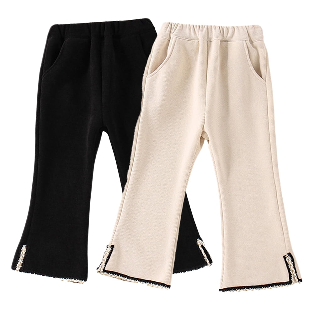 Girls Patch Work Bell Bottom Pants main image 1