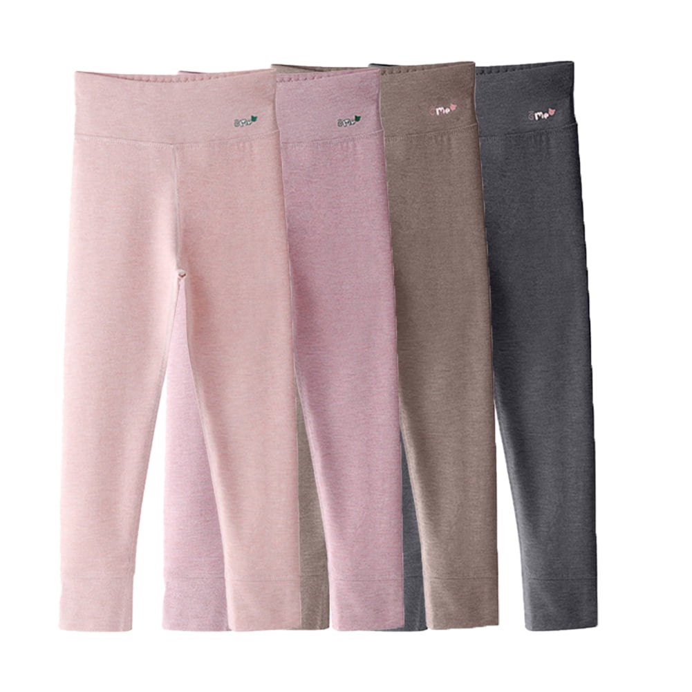 Godderr 312Y Kids Girls Warm Leggings Fleece Lined Pants for Toddler