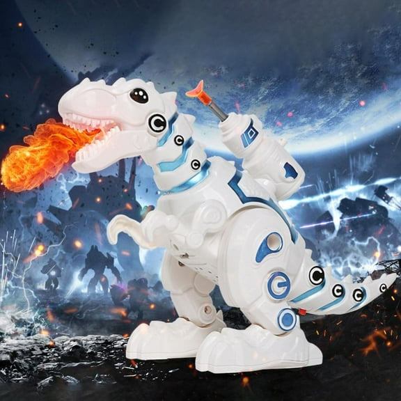 Godderr Toddler Kids Big Fire Breathing Electric Dinosaur Toy Fire Walking Electric Toy Creative Toys For Boys / Girl