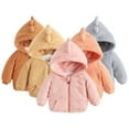 thumbnail image 1 of Godderr Toddler Kids Fleece Jacket Winter Warm Coat for Girls Boys 9M-5Y Baby Zipper Long Sleeve Newborn Thick Winter Outerwear, 1 of 6