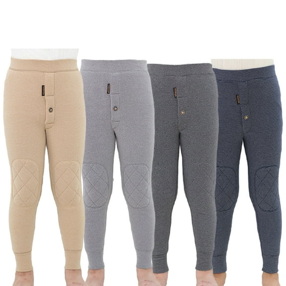 Godderr Toddler Kids Fleece Leggings for Boys Warm Trousers Teenagers Fall Winter Footless Padded Long Pants Solid Color Tights 2-14T