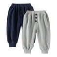 thumbnail image 1 of Godderr Toddler Kids Winter Cotton Pants for Baby Boys Joggers Sweatpants Comfortable Leisure Soft Sweatpants for 1-7Y, 1 of 5