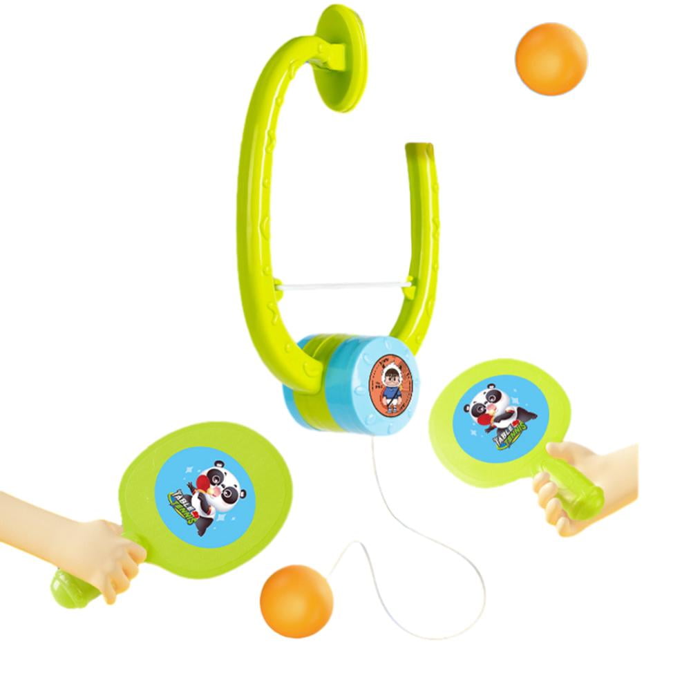 Godderr Toddler Ping Pong Trainer,Kids Indoor Hanging Table Tennis Training Device for 4-16y