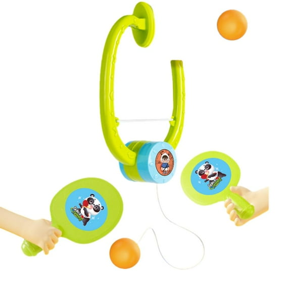 Godderr Toddler Ping Pong Trainer,Kids Indoor Hanging Table Tennis Training Device for 4-16y