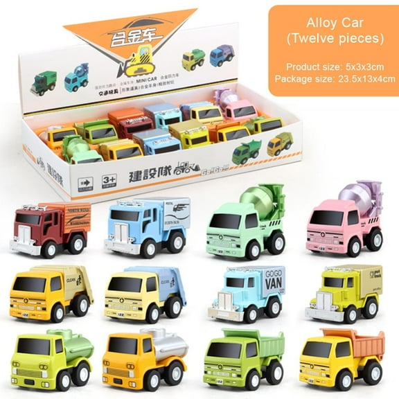 Godderr Toy Cars for Toddlers,Kids Truck Toys Mini Alloy Car Boys Toy Cars 4PCS（random)