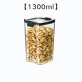 thumbnail image 1 of Godderr Transparent Storage Tank Square Food Storage Jars Canisters Kitchen Storage Plastic Jar, 1 of 5
