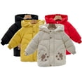thumbnail image 1 of GodderrToddler Baby Winter Puffer Coats for Kids DownCotton Jacket 1-6Y Windproof Warm Outerwear Boys Girls Mid-Length Cotton Coat Tops, 1 of 7