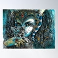 thumbnail image 1 of Goddess Bastet Poster Wall Art, Modern Wall Decor For Living Room Bedroom, 16x24 UNFRAMED, 1 of 2