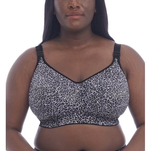 Goddess Celeste Support Softcup Bra (6114),44J,Gray Leopard
