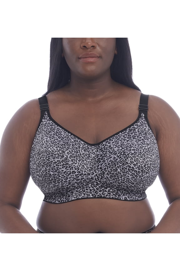 Celeste Support Softcup Bra (6114),46K,Gray Leopard