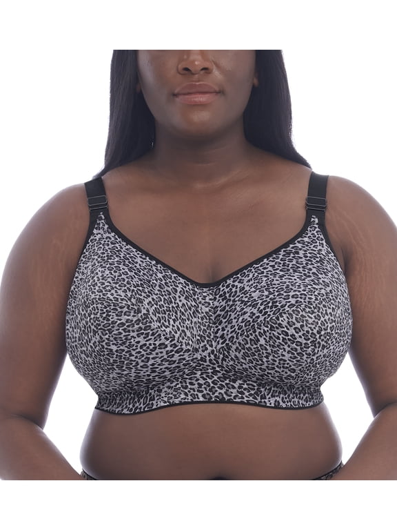 Celeste Support Softcup Bra (6114),46N,Gray Leopard