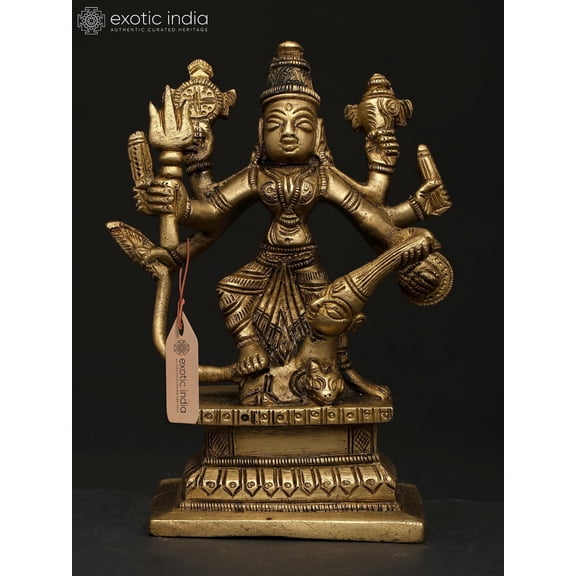Goddess Durga Brass Statue - Devi Maa Sculpture