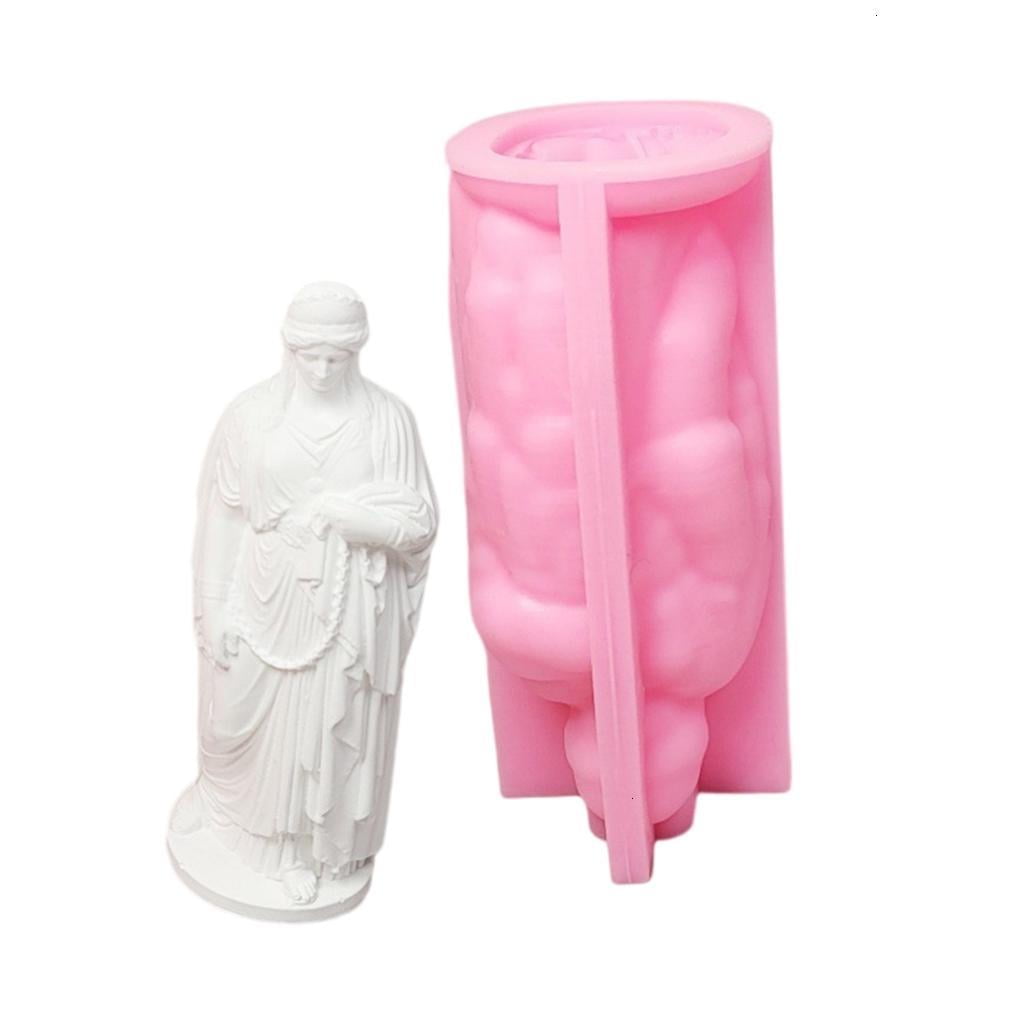 Goddess Figurine Silicone Candle Molds Epoxy Resin Molds for Candle Soap