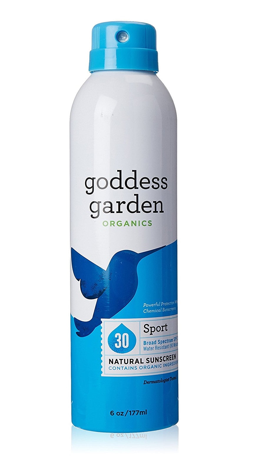 Goddess Garden Organics Sunny Sport Spray Natural Sunscreen SPF 30 Scent Free -- 6 oz