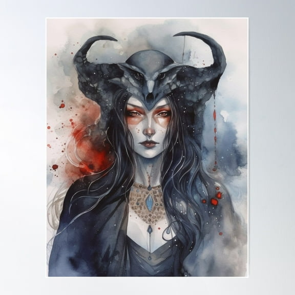 Goddess Hecate Poster Wall Art, Modern Wall Decor For Living Room Bedroom, 8x12 UNFRAMED