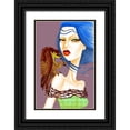 thumbnail image 1 of Goddess, Jami 13x18 Black Ornate Wood Framed with Double Matting Museum Art Print Titled - Falcon, 1 of 4