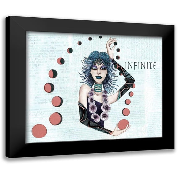Goddess, Jami 14x12 Black Modern Framed Museum Art Print Titled - Jupiter