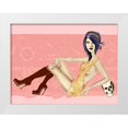 thumbnail image 1 of Goddess, Jami 14x12 White Modern Wood Framed Museum Art Print Titled - Boots, 1 of 4