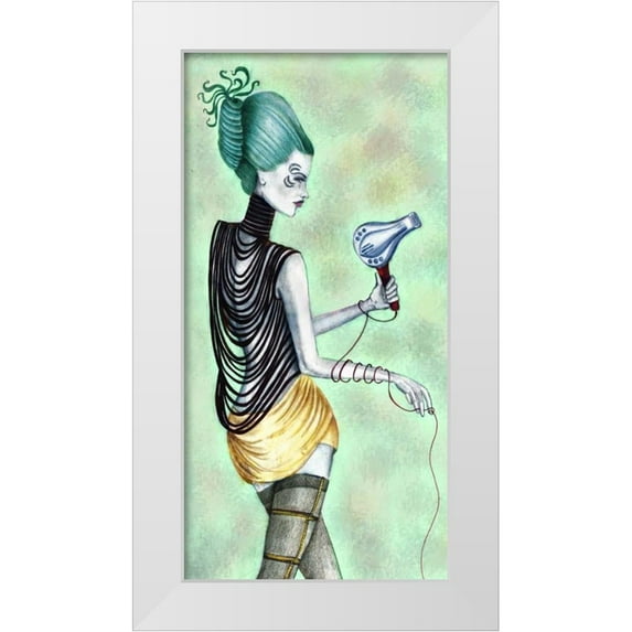 Goddess, Jami 9x14 White Modern Wood Framed Museum Art Print Titled - Beauty Blowout