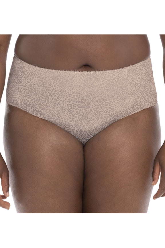 Kayla Matching Brief (6168),Large,Taupe Leopard