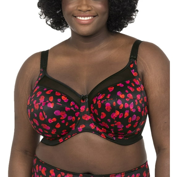 Goddess Kayla Support Underwire Bra (6162),34L,Dark Romance