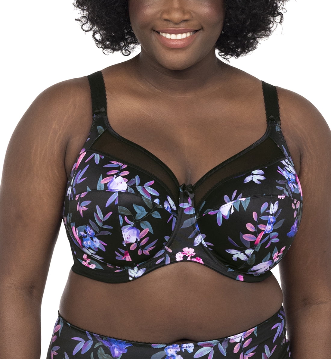 Reggiseno Con Ferretto Goddess Kayla #6162 Taglie Forti DDD-H Floreale Multicolor Nuovo