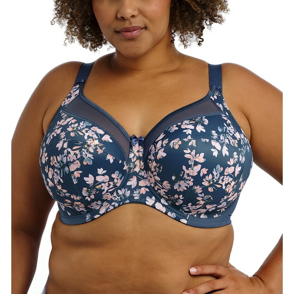 Goddess Kayla Support Underwire Bra (6162),38J,Teal Blossom