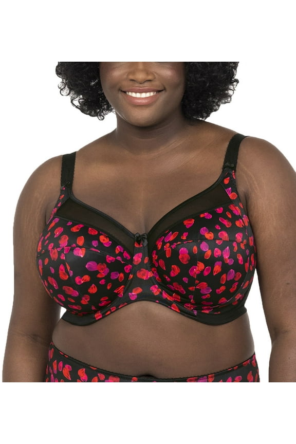 Kayla Support Underwire Bra (6162),42G,Dark Romance