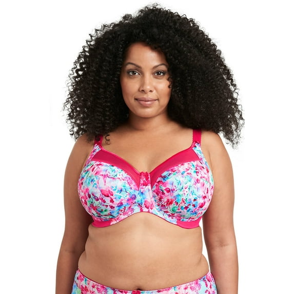 Goddess Kayla Support Underwire Bra (6162),42M,Watercolor