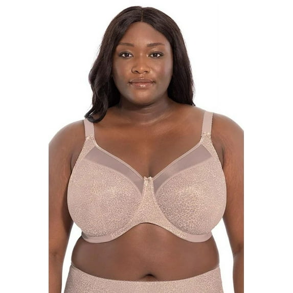 Goddess Kayla Support Underwire Bra (6162),44I,Taupe Leopard