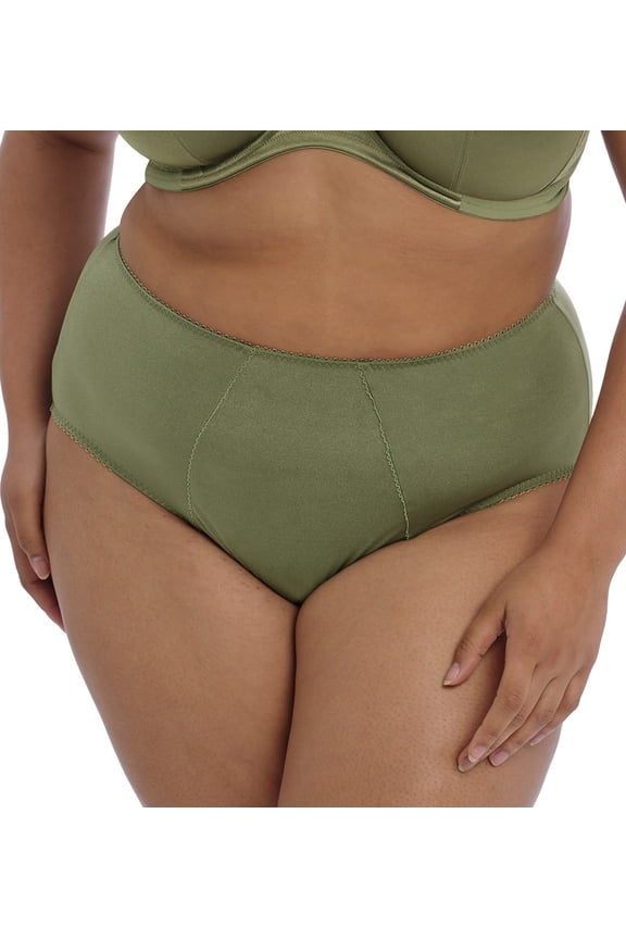 Keira Matching Brief (6095),XL,Olive