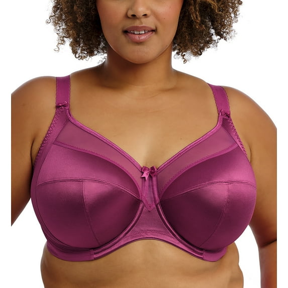 Goddess Keira Support Underwire Bra (6090),34J,Mulberry