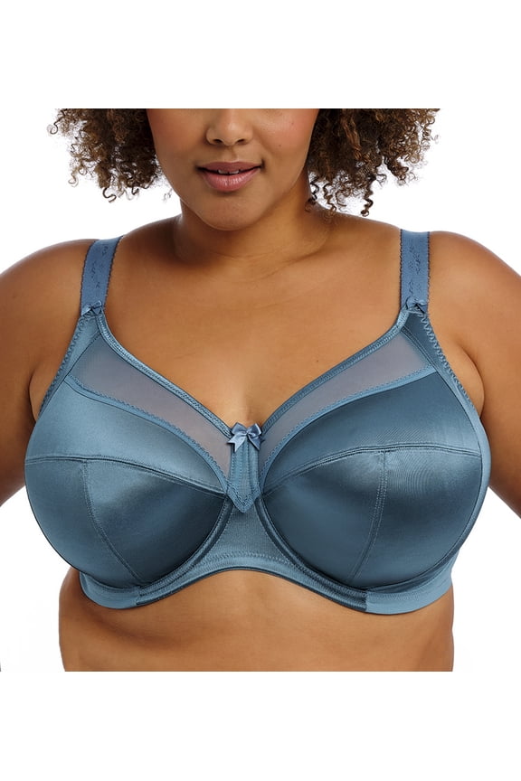 Keira Support Underwire Bra (6090),34M,Mediterranean Blue