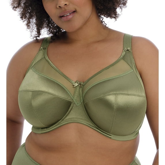 Goddess Keira Support Underwire Bra (6090),34O,Olive