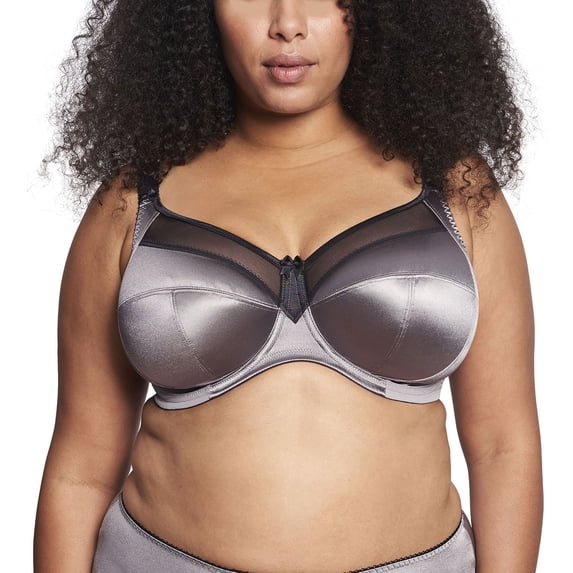 Goddess Keira Support Underwire Bra (6090),40DDD,Titanium - Titanium,40DDD