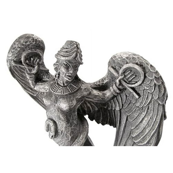 Goddess Lilith Statue - Wiccan Pagan Altar Home Decor Art (Stone Finish) - 12" Tall