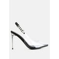 thumbnail image 1 of Goddess Metallic Stiletto Heel Slingback Sandals, 1 of 10