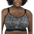 thumbnail image 1 of Goddess Non Wire Side Support Sports Bra (6912),34J,Black Snake, 1 of 5