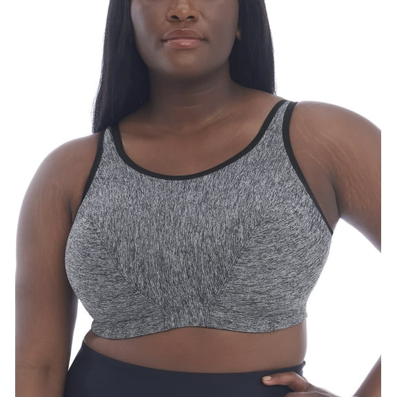 Goddess Non Wire Sports Bra (6913),34G,Pewter Heather