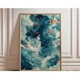 thumbnail image 1 of Goddess Of The Sea Mermaid Wall Art Print, Unframed Paper Poster 11x14in, 1 of 4