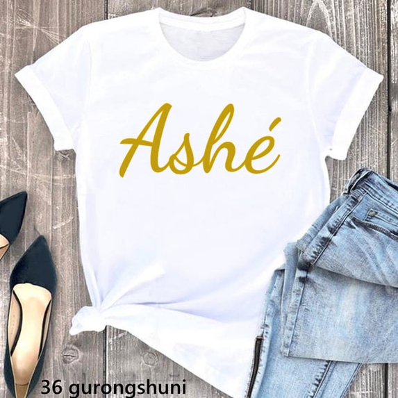 Goddess Of The Sea Print Tshirt Women Oshun With Sunflowers Classic T Shirt Femme Aesthetic Clothes Summer T-Shirt Female