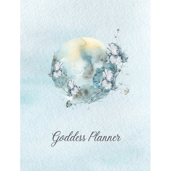 Goddess Planner - Undated Weekly, Monthly 8"x 10" with Moon Journal, To-Do Lists, Self-Care and Habit Tracker, (Hardcover)