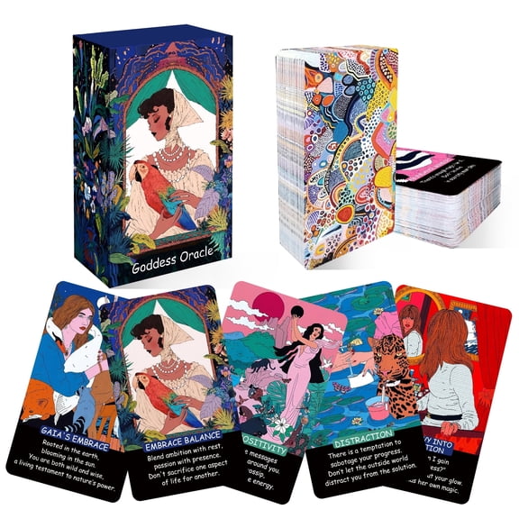 Goddess Power Oracle/ 58-Card Deck and Goddess Love Oracle Cards for Healing, Inspiration