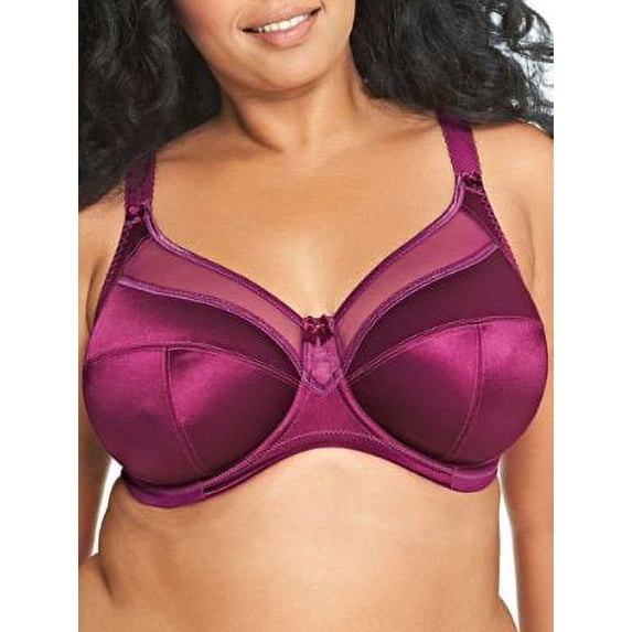 Goddess Womens Keira Satin Side Support Bra Style-6090