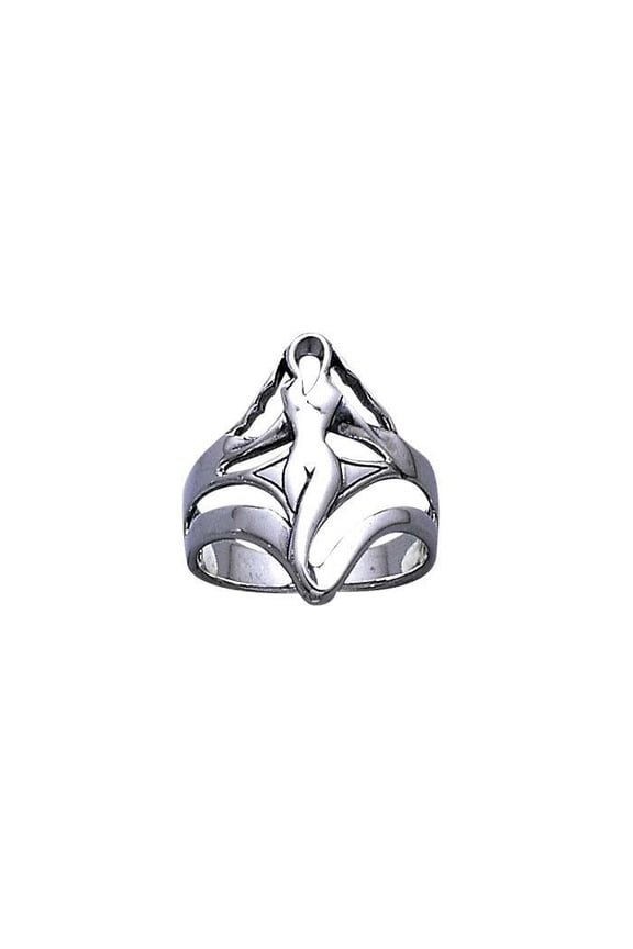 Goddess of Sexual Power Ring 925 Sterling Silver Creative Empowering Jewelry